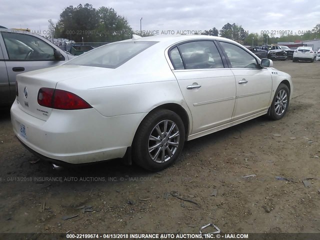 1G4HJ5EMXBU133249 - 2011 BUICK LUCERNE CXL WHITE photo 4