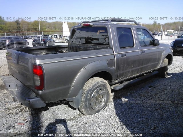 1N6ED27T33C449338 - 2003 NISSAN FRONTIER CREW CAB XE/CREW CAB SE Pewter photo 4