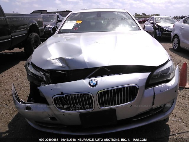 WBAFR7C57CC808622 - 2012 BMW 535 I SILVER photo 6
