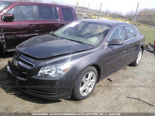 1G1ZB5E10BF173672 - 2011 CHEVROLET MALIBU LS 灰色 照片 2