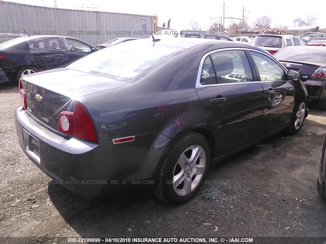 1G1ZB5E10BF173672 - 2011 CHEVROLET MALIBU LS 灰色 照片 4