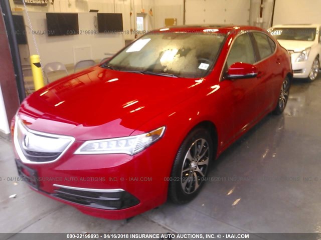 19UUB1F50HA008966 - 2017 ACURA TLX TECH RED photo 2
