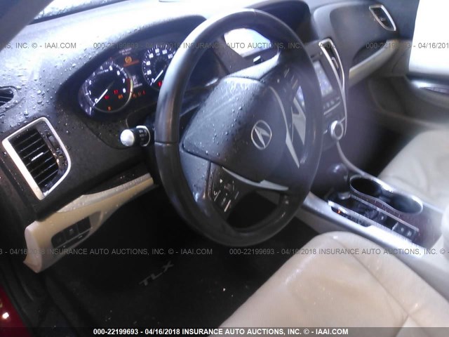 19UUB1F50HA008966 - 2017 ACURA TLX TECH RED photo 5