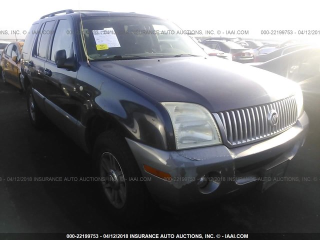 4M2ZU66K03UJ06074 - 2003 MERCURY MOUNTAINEER  BLUE photo 1