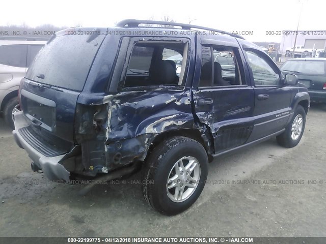 1J4GW48S54C427540 - 2004 JEEP GRAND CHEROKEE LAREDO/COLUMBIA/FREEDOM 蓝色 照片 4