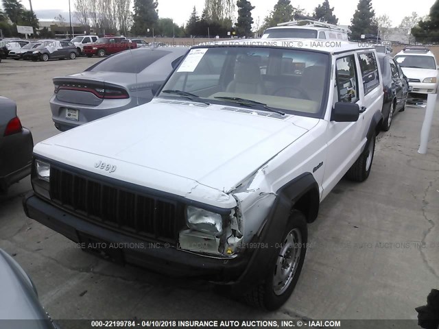 1J4FT27P7SL627502 - 1995 JEEP CHEROKEE SE WHITE photo 2