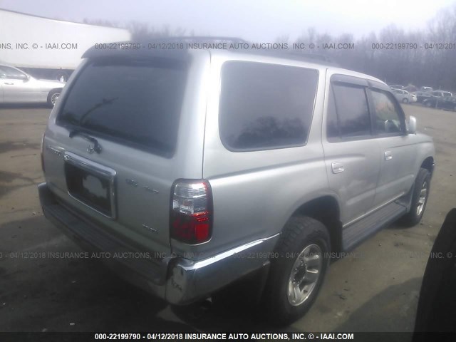 JT3HN86R629072865 - 2002 TOYOTA 4RUNNER SR5 SILVER photo 4