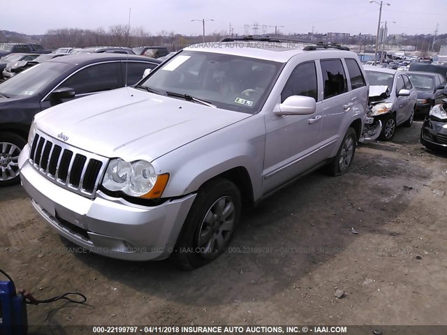1J8HR58278C101065 - 2008 JEEP GRAND CHEROKEE LIMITED SILVER photo 2