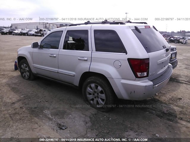 1J8HR58278C101065 - 2008 JEEP GRAND CHEROKEE LIMITED SILVER photo 3