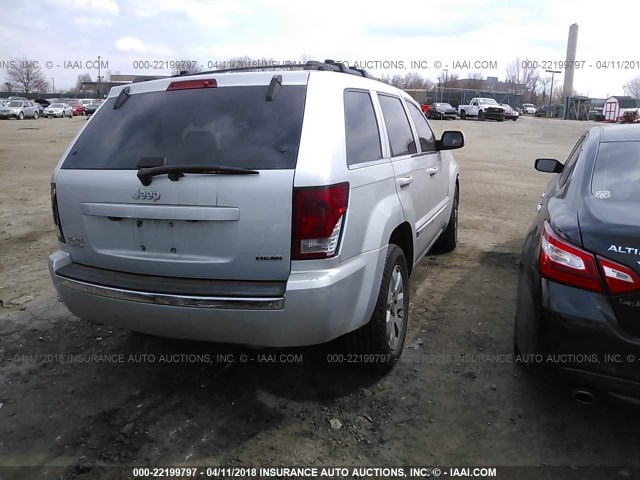 1J8HR58278C101065 - 2008 JEEP GRAND CHEROKEE LIMITED SILVER photo 4