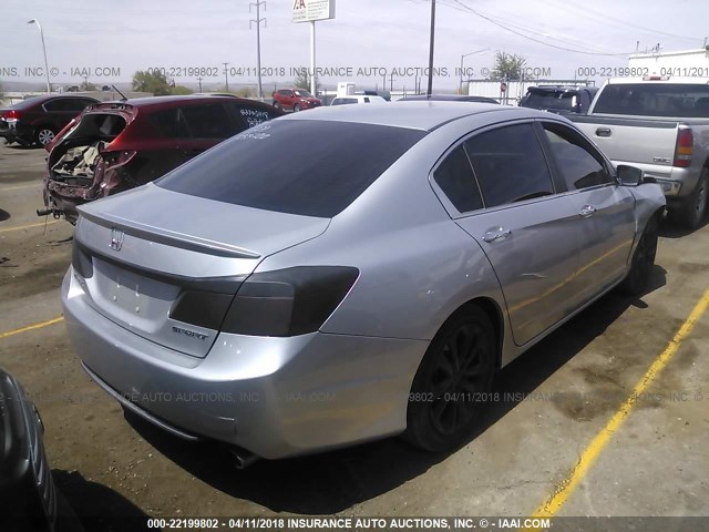 1HGCR2F52DA038056 - 2013 HONDA ACCORD SPORT 银色 照片 4