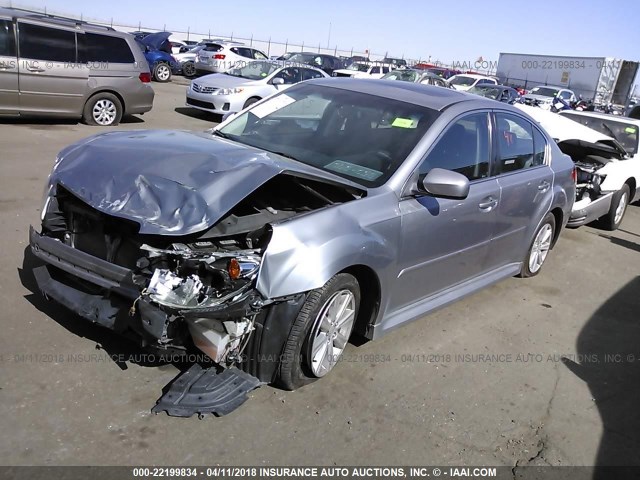 4S3BMCG69B3242554 - 2011 SUBARU LEGACY 2.5I PREMIUM SILVER photo 2