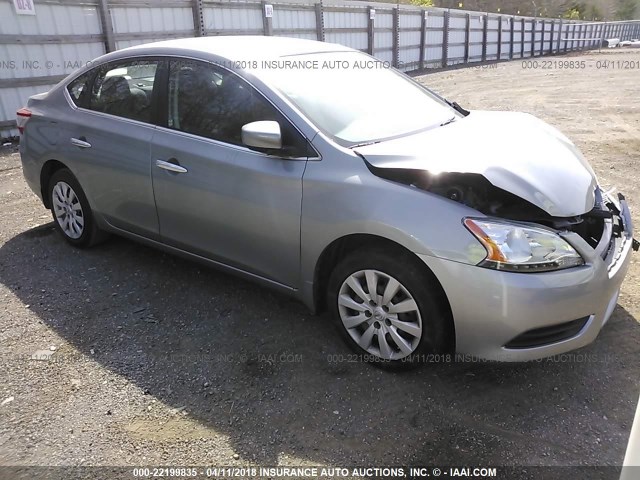 3N1AB7AP5DL733000 - 2013 NISSAN SENTRA S/SV/SR/SL GRAY photo 1