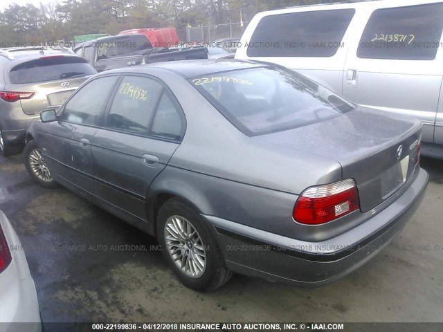 WBADT63442CH99552 - 2002 BMW 530 I AUTOMATIC GRAY photo 3