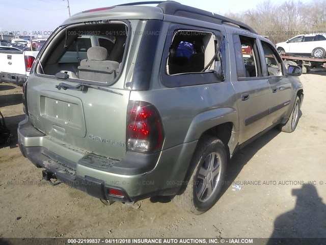 1GNES16S846196990 - 2004 CHEVROLET TRAILBLAZER EXT LS/EXT LT GREEN photo 4