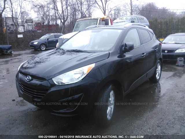 KM8JU3AC2BU184254 - 2011 HYUNDAI TUCSON GLS/LIMITED BLACK photo 2