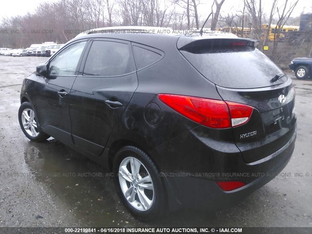 KM8JU3AC2BU184254 - 2011 HYUNDAI TUCSON GLS/LIMITED 黑色 照片 3