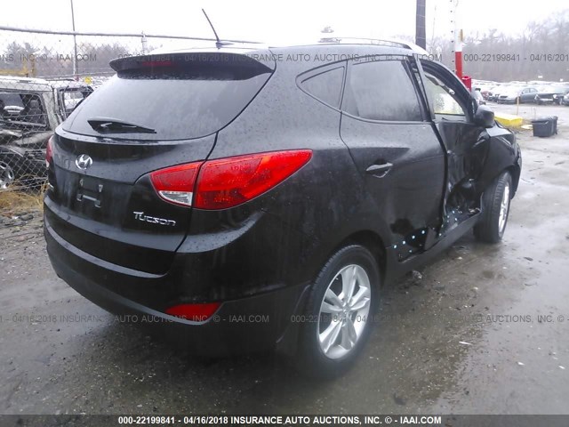 KM8JU3AC2BU184254 - 2011 HYUNDAI TUCSON GLS/LIMITED 黑色 照片 4