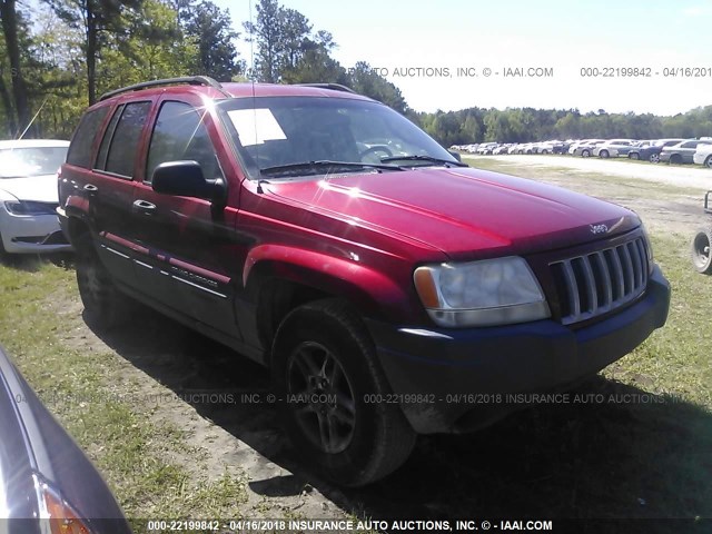 1J4GX48S44C114265 - 2004 JEEP GRAND CHEROKEE LAREDO/COLUMBIA/FREEDOM RED photo 1