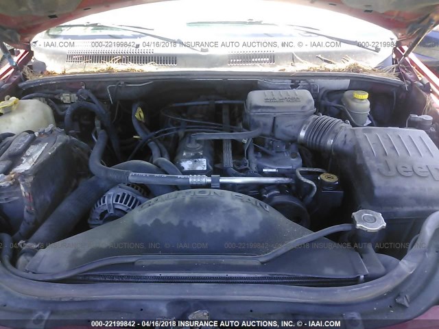 1J4GX48S44C114265 - 2004 JEEP GRAND CHEROKEE LAREDO/COLUMBIA/FREEDOM 红色 照片 10