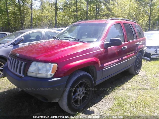 1J4GX48S44C114265 - 2004 JEEP GRAND CHEROKEE LAREDO/COLUMBIA/FREEDOM RED photo 2