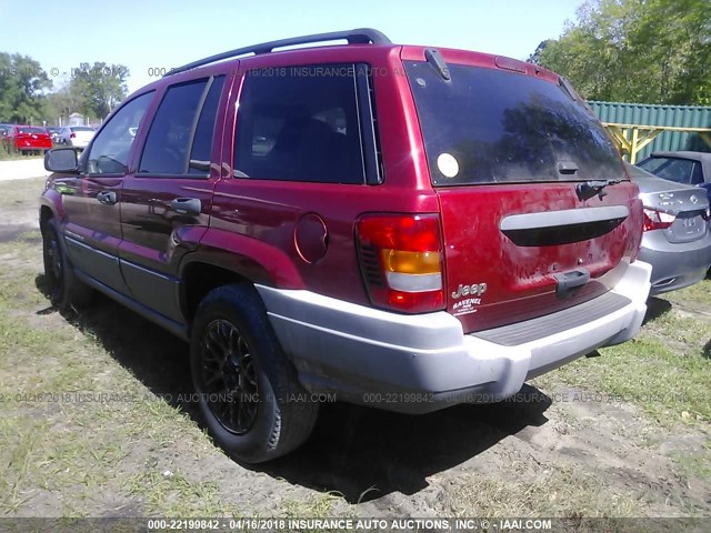 1J4GX48S44C114265 - 2004 JEEP GRAND CHEROKEE LAREDO/COLUMBIA/FREEDOM 红色 照片 3