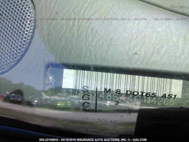 1J4GX48S44C114265 - 2004 JEEP GRAND CHEROKEE LAREDO/COLUMBIA/FREEDOM 红色 照片 9