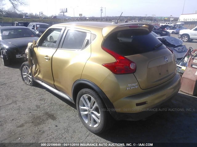 JN8AF5MR3ET357983 - 2014 NISSAN JUKE S/SV/SL/NISMO GOLD photo 3