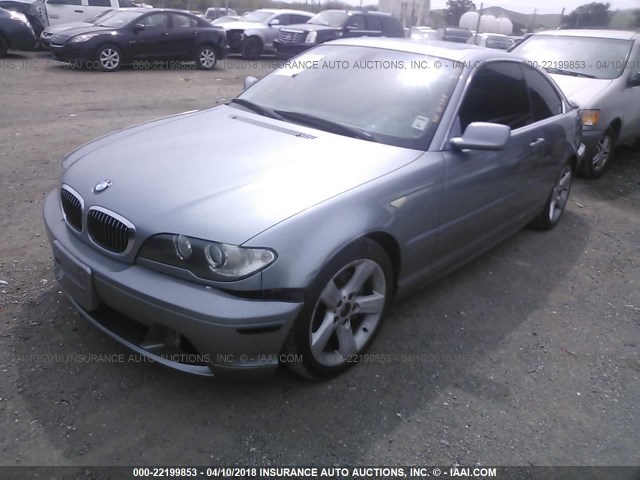 WBABV13464JT21312 - 2004 BMW 325 CI SULEV GRAY photo 2