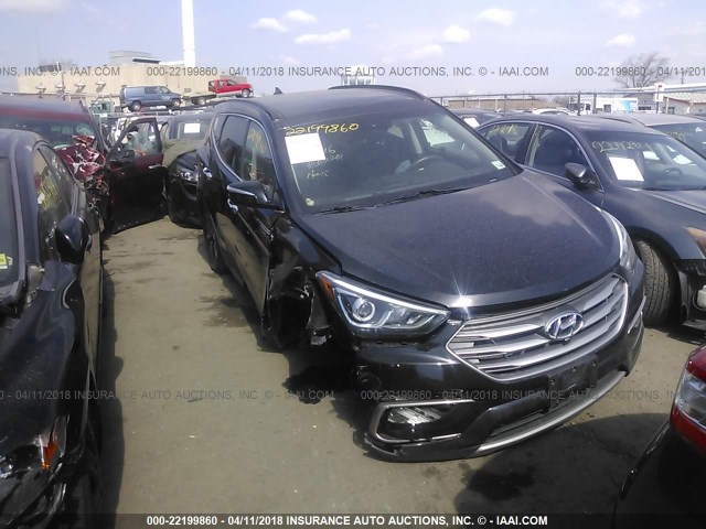 5XYZWDLAXHG474187 - 2017 HYUNDAI SANTA FE SPORT  BLACK photo 1