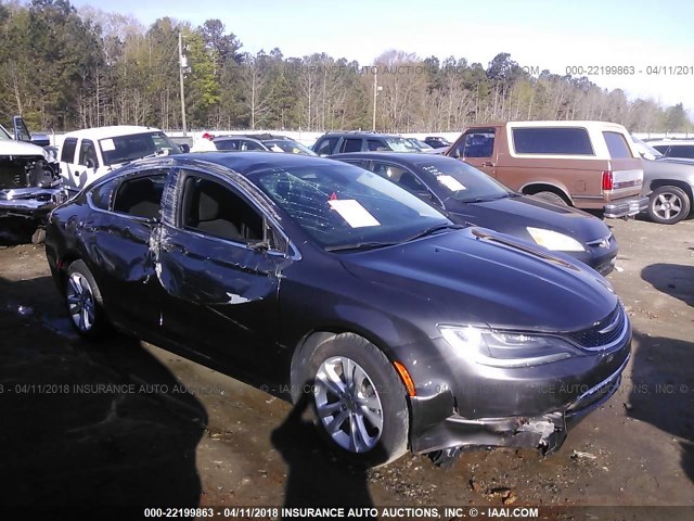 1C3CCCAB3GN122827 - 2016 CHRYSLER 200 LIMITED GRAY photo 1