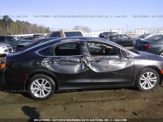 1C3CCCAB3GN122827 - 2016 CHRYSLER 200 LIMITED GRAY photo 6