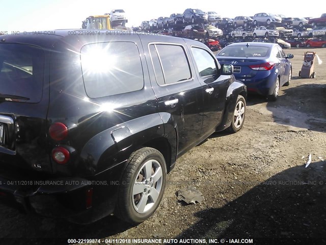 3GNDA13D76S576096 - 2006 CHEVROLET HHR LS BLACK photo 4