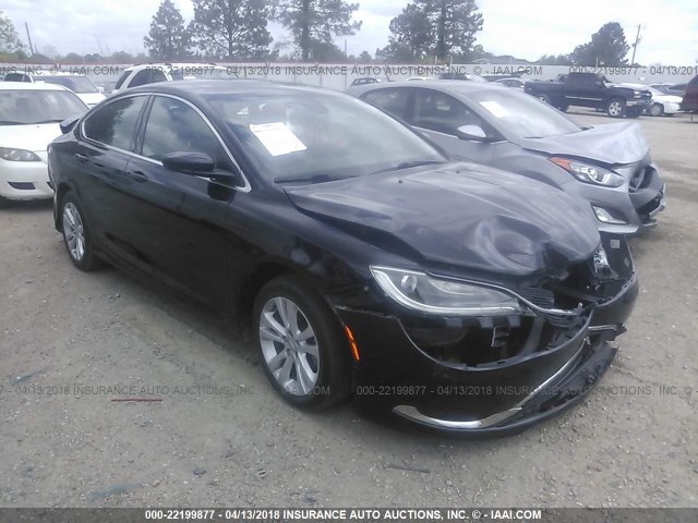 1C3CCCAB0GN105824 - 2016 CHRYSLER 200 LIMITED BLACK photo 1