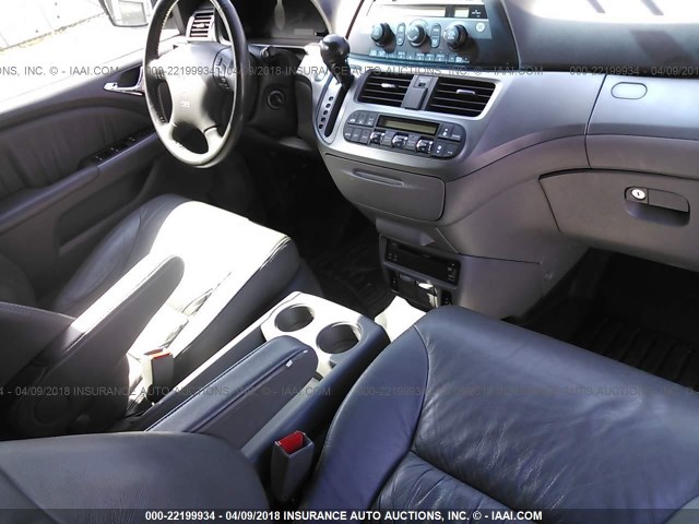 5FNRL38789B406057 - 2009 HONDA ODYSSEY EXL ლურჯი ფოტო 5