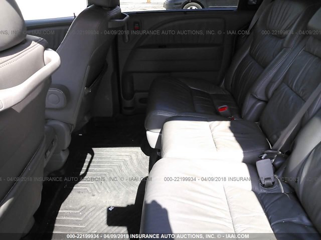 5FNRL38789B406057 - 2009 HONDA ODYSSEY EXL ლურჯი ფოტო 8