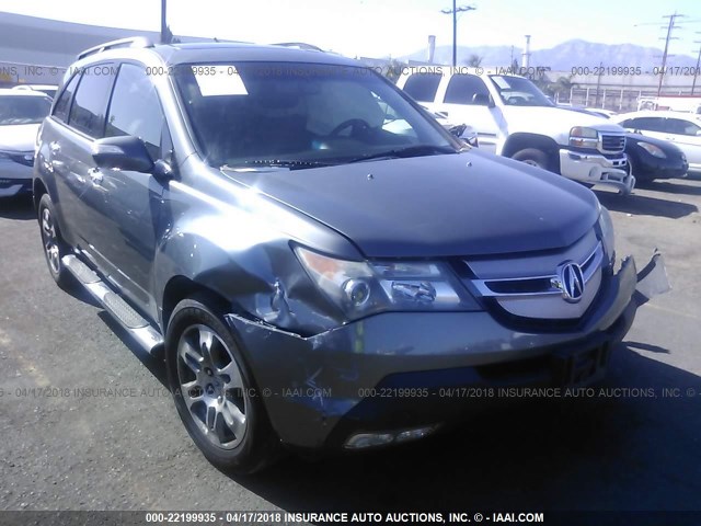 2HNYD28698H543408 - 2008 ACURA MDX TECHNOLOGY GRAY photo 1