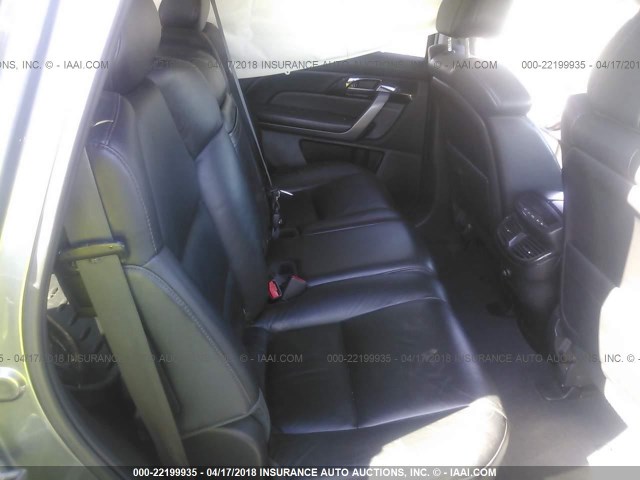 2HNYD28698H543408 - 2008 ACURA MDX TECHNOLOGY GRAY photo 8