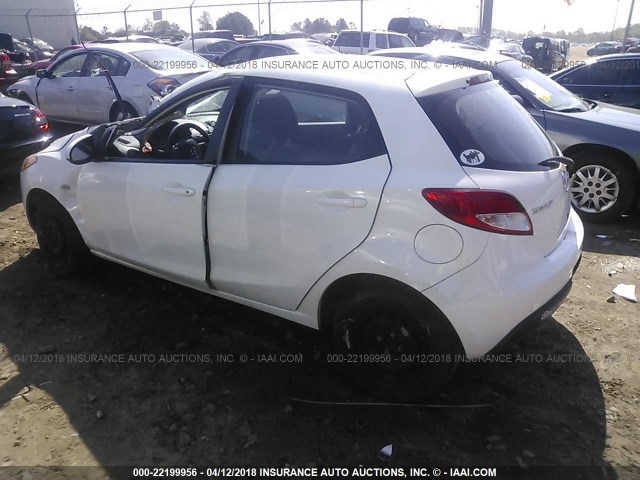 JM1DE1KZ1E0185087 - 2014 MAZDA MAZDA2 SPORT WHITE photo 3