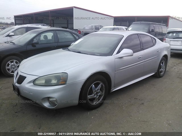 2G2WS522X41180621 - 2004 PONTIAC GRAND PRIX GT2 ვერცხლისფერი ფოტო 2