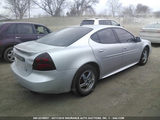 2G2WS522X41180621 - 2004 PONTIAC GRAND PRIX GT2 ვერცხლისფერი ფოტო 4