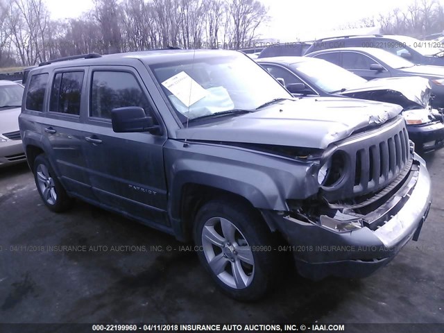 1C4NJPFB0CD634636 - 2012 JEEP PATRIOT LATITUDE GRAY photo 1