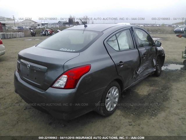 3N1CN7AP4GL909653 - 2016 NISSAN VERSA S/S PLUS/SV/SL GRAY photo 4