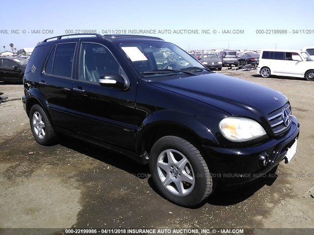 4JGAB75E43A417532 - 2003 MERCEDES-BENZ ML 500 BLACK photo 1