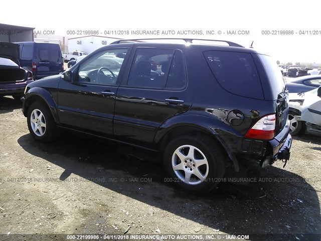 4JGAB75E43A417532 - 2003 MERCEDES-BENZ ML 500 BLACK photo 3