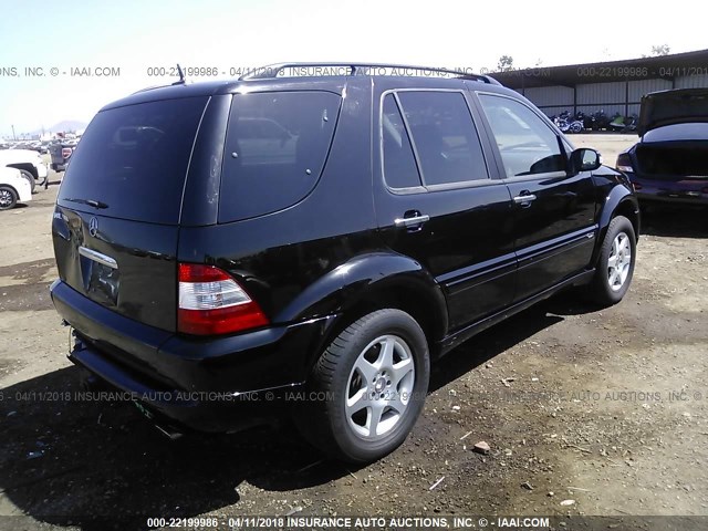 4JGAB75E43A417532 - 2003 MERCEDES-BENZ ML 500 BLACK photo 4