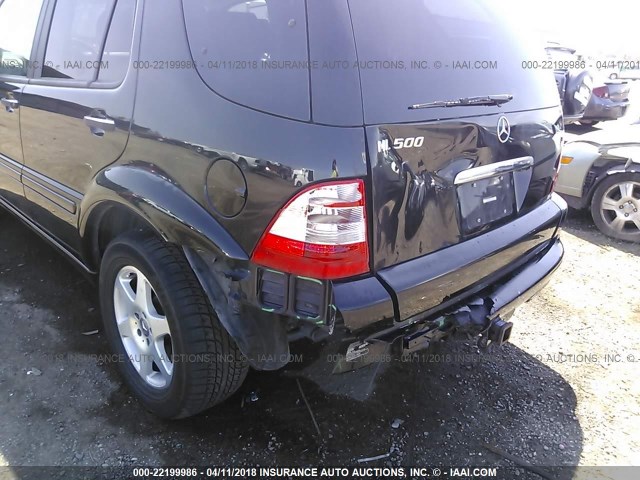 4JGAB75E43A417532 - 2003 MERCEDES-BENZ ML 500 BLACK photo 6