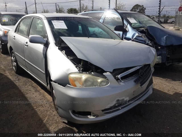 1NXBR32EX6Z649438 - 2006 TOYOTA COROLLA CE/LE/S SILVER photo 1