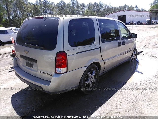 1GNDV23197D185114 - 2007 CHEVROLET UPLANDER LS GOLD photo 4