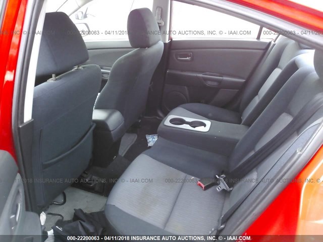 JM1BK32F071717458 - 2007 MAZDA 3 I RED photo 8